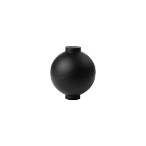 Kristina Dam Studio Wooden Sphere Bowl Black Oak