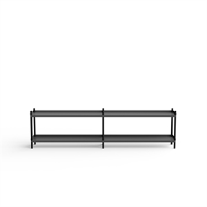 NINE BOLT Shelf 2000 2 Pcs. Black Anthracite