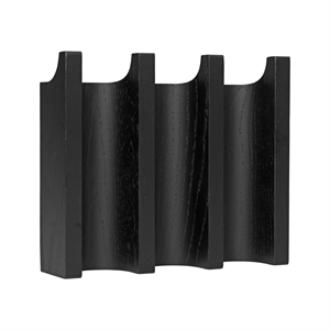 Kristina Dam Studio Column Coat Rack Black Lacquered Oak