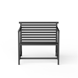 NINE 19 Outdoors Lounge Armchair Black