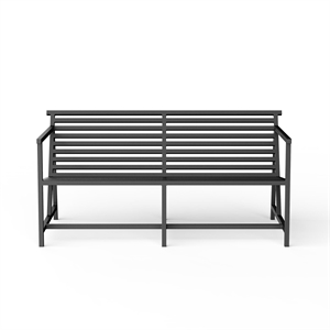 NINE 19 Outdoors Lounge Bench Black