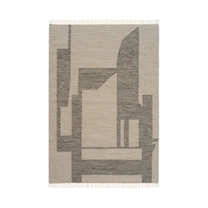 Kristina Dam Studio Contemporary Kilim Rug Off-white/ Gray 200 cm