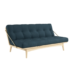 Karup Folk Sohva Kirkas Lakattu Pine/757 Petrol Blue