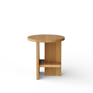 NINE Tee Side Table Round Oak