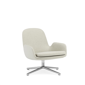 Normann Copenhagen Era Armchair Low W. Swivel Aluminum/ Main Line Flax MLF20