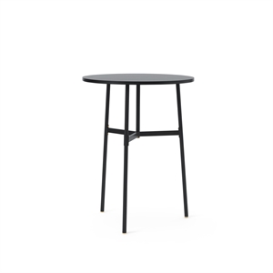 Normann Copenhagen Union Table Black Ø80 X H105.5 cm