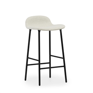 Normann Copenhagen Form Bar Stool 65 cm Black Steel/Main Line Flax MLF20