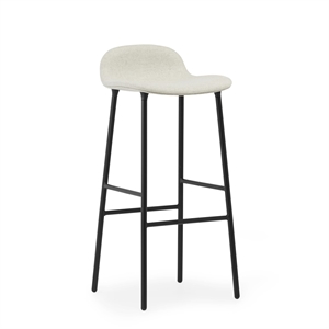 Normann Copenhagen Form baarijakkara 75 cm musta teräs/päälinja Pellava MLF20