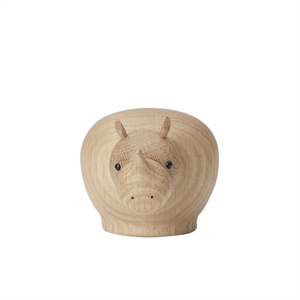 Woud Rina Rhinoceros Small Oak