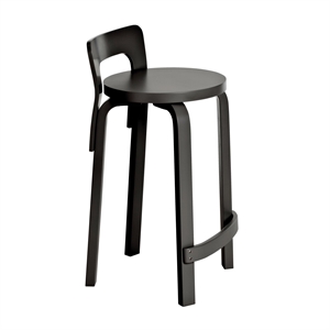 artek K65 Bar Stool Black