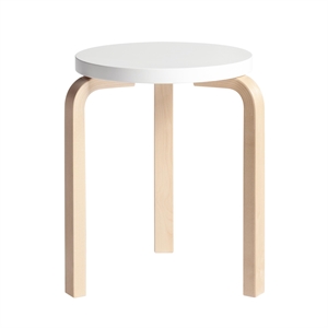 artek 60 Stool Birch/ White