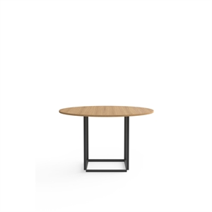 New Works Florence Dining Table Ø120 Oak w. Black Frame