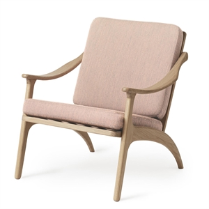 Warm Nordic Lean Back Armchair Oak/Canvas 614