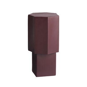 NORR11 Quartz Side Table Maroon