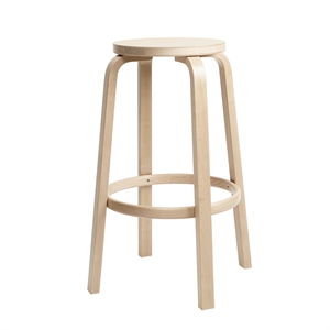 artek 64 Bar Stool H75 cm Birch