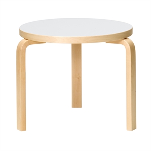 artek 90D Table Birch/ White Laminate