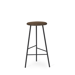 Warm Nordic Pebble Bar Stool H76 Smoked Oak/Black