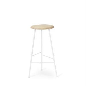 Warm Nordic Pebble Bar Stool H76 Ashtray/White