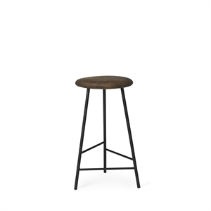 Warm Nordic Pebble Bar Stool H65 Smoked Oak/Black