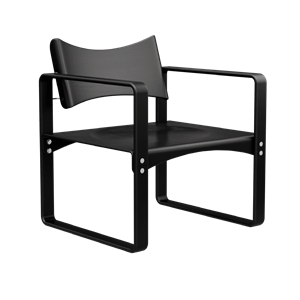 Verner Panton Series 270 F -ruokatuoli Käsinojilla, Musta