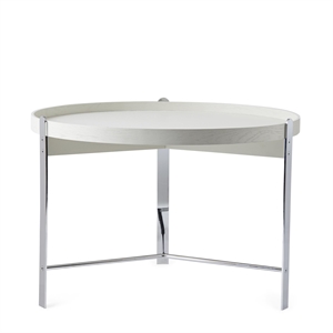 Warm Nordic Compose Coffee Table Ø70 White Chrome