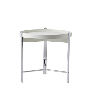 Warm Nordic Compose Coffee Table Ø50 White Chrome