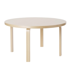 artek Aalto 90A Round Table 60cm Birch