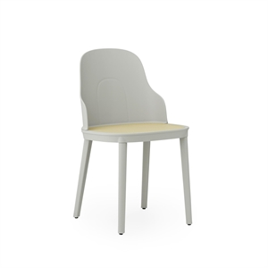 Normann Copenhagen Allez Dining Chair w. Wicker Warm Gray