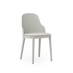 Normann Copenhagen Allez Dining Chair Canvas Upholstered Warm Gray