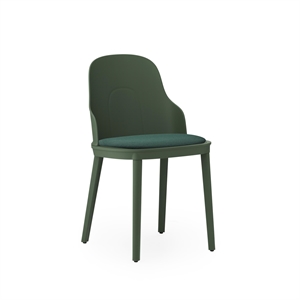 Normann Copenhagen Allez Dining Chair Canvas Upholstered Park Green