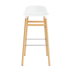 Normann Copenhagen Form Barstool H75 cm White/ Oak