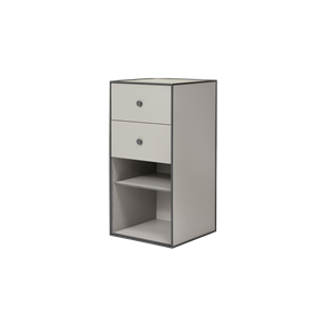 Audo Frame Cabinet 70 w. Shelf & 2 Drawers Sand