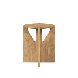 Kristina Dam Studio Simple Stool Warm Lacquered Oak