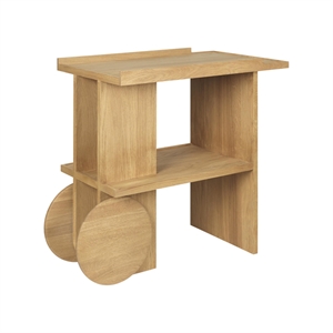 Kristina Dam Studio Axis Side Table Warm Lacquered Oak