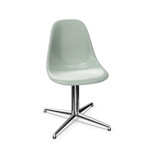 Vitra Eames Fiberglass DSL -ruokapöydän tuoli, merivaahto, vihreä/kromi