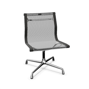 Vitra Aluminum EA 105 -toimistotuoli, Verkkokuvio, Tummanharmaa/kromi