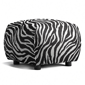 Decotique Le Petite Pouf Zebra/musta/valkoinen