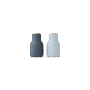 Audo Bottle Grinder Small Set of 2 Blues/Beech