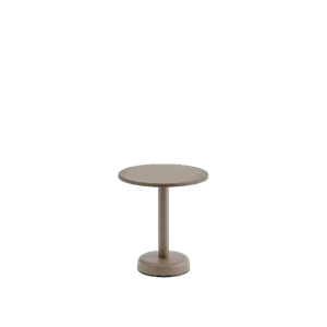 Muuto Linear Steel -ulkosohvapöytä Ø42 Taupe