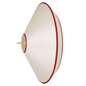 Edgeform Tafta Wall/Ceiling Lamp Ø52 Red/Off-White