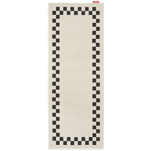 Fatboy Carpretty Catwalk Check -matto 80x200 cm Antrasiitti/Kerma