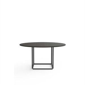 New Works Florence Dining Table Ø145 Black w. Black Frame