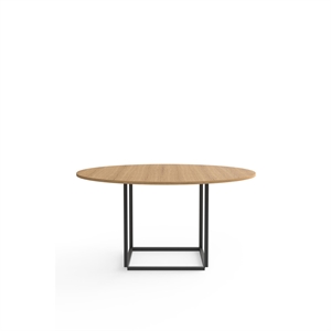 New Works Florence Dining Table Ø145 Oak w. Black Frame