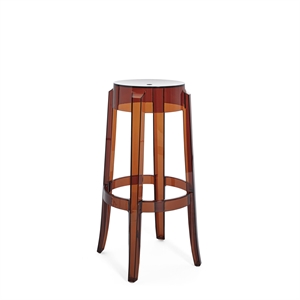 Kartell Charles Ghost Bar Stool H75 Amber