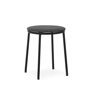 Normann Copenhagen Circa Stool Upholstered Black/ MLF16 Black