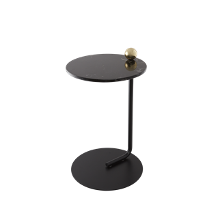 AYTM CASTELLUM Side Table Black/ Marble