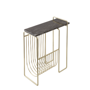 AYTM SINO Magazine Holder Gold/ Brown