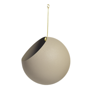 AYTM GLOBE Hanging Flower Pot 28 cm Taupe