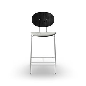 Sibast Furniture Piet Hein Barstool Chrome Black Oak and Remix 123