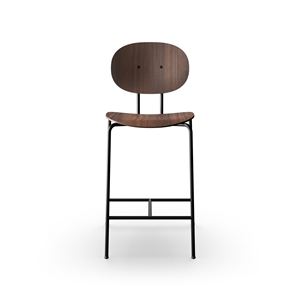 Sibast Furniture Piet Hein Bar Stool Black In Walnut